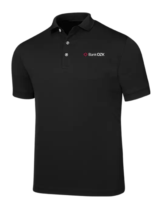 Callaway Ottoman Black Polo w/Bank OZK Logo