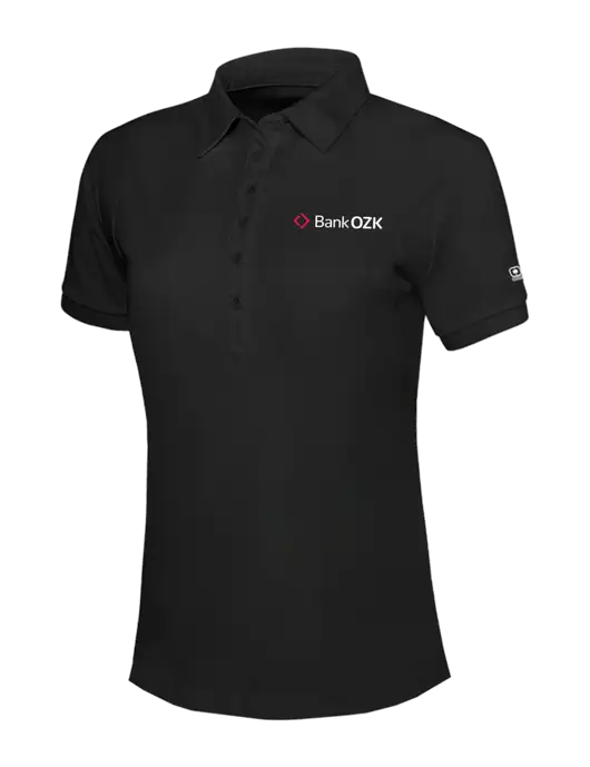 OGIO Womens Blacktop Jewel Polo w/Bank OZK Logo