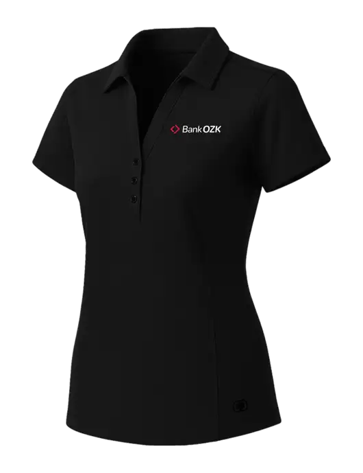 OGIO Womens Blacktop ONYX Polo w/Bank OZK Logo
