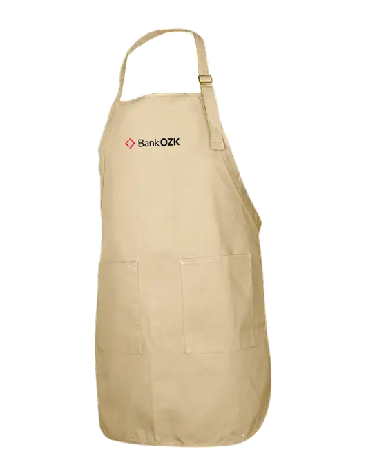 Full-Length Stone Apron With Pockets w/Bank OZK Logo
