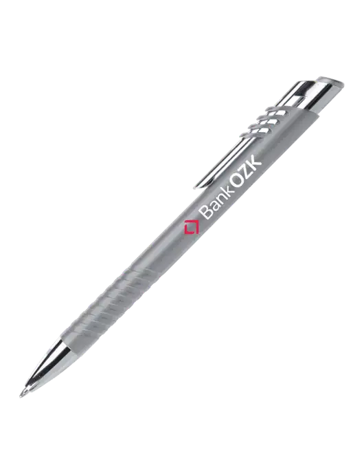 Schirhart Grey Pen - Black Ink w/Bank OZK Logo