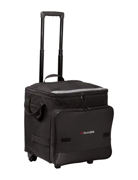 Black Rolling Cooler w/Bank OZK Logo