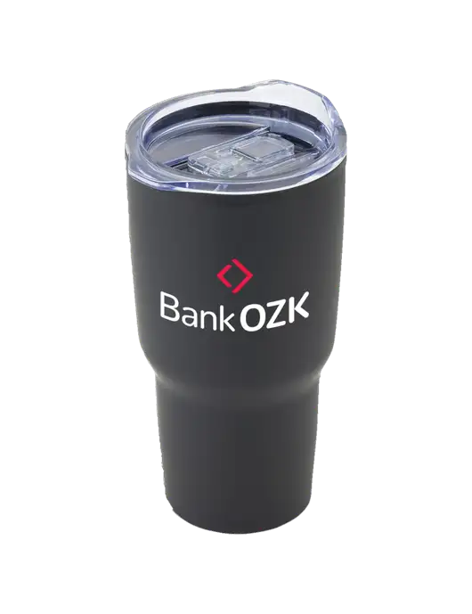 Odyssey Black 30 oz Travel Tumbler w/Bank OZK Logo