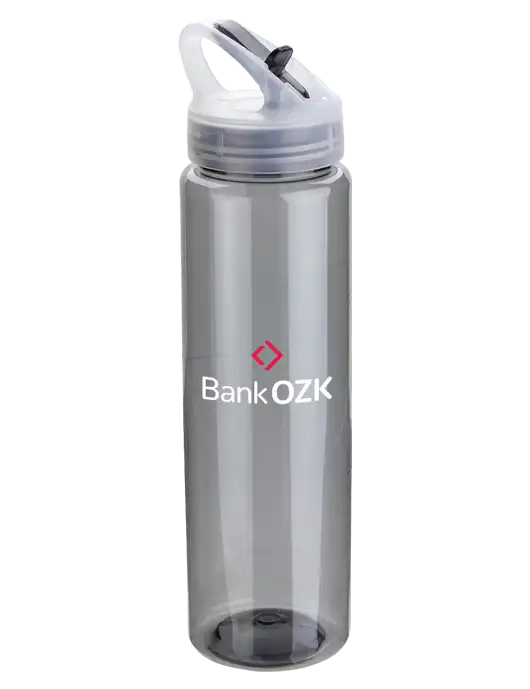Buddy Smoke 32 oz PET Bottle with Flip Lid w/Bank OZK Logo