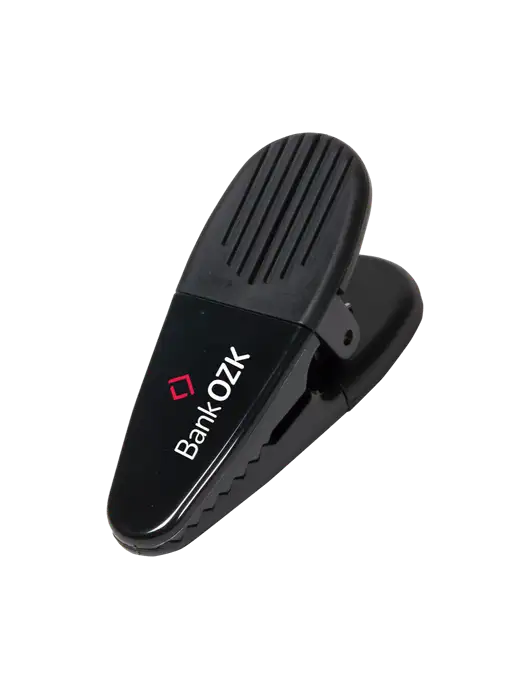 Magnetic Black Power Clip w/Bank OZK Logo