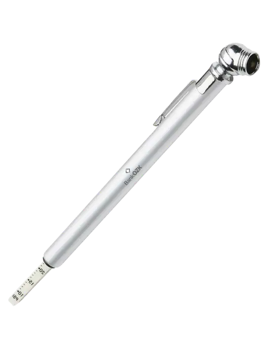 Quick View Silver Tire Gauge w/Bank OZK Logo