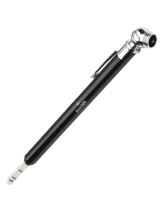 Quick View Black Tire Gauge w/Bank OZK Logo