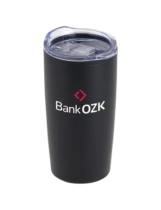 Olympus Black 20 oz Tumbler w/Bank OZK Logo