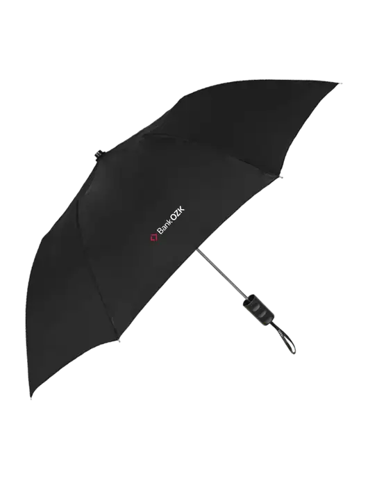 Black 42" Folding Umbrella  w/Bank OZK Logo