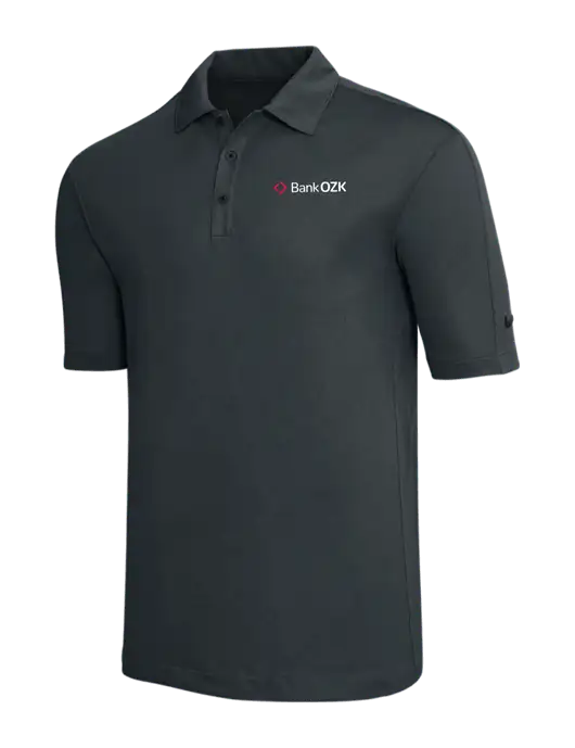 Nike Dark Grey Tech Sport Dri-FIT Polo w/Bank OZK Logo