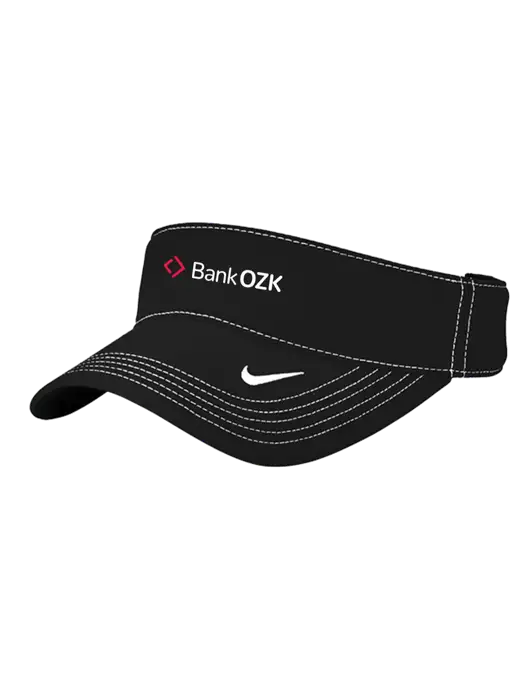 Nike Black Dri-FIT Ace Visor w/Bank OZK Logo