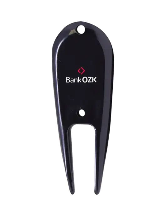 Black Divot Tool w/Bank OZK Logo
