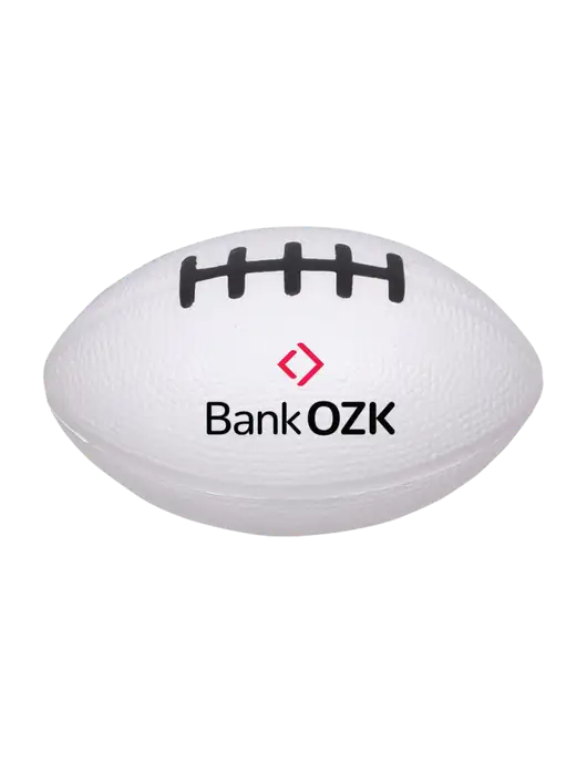White Stress Reliever Football w/Bank OZK Logo