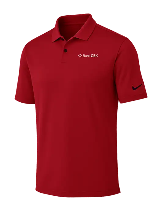 Nike Red Dri-FIT Vapor Polo w/Bank OZK Logo