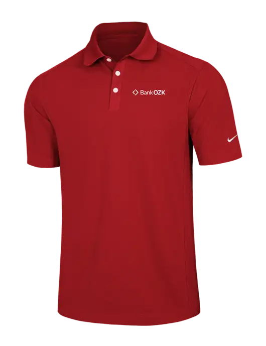 Nike Red Dri-FIT Classic Polo w/Bank OZK Logo
