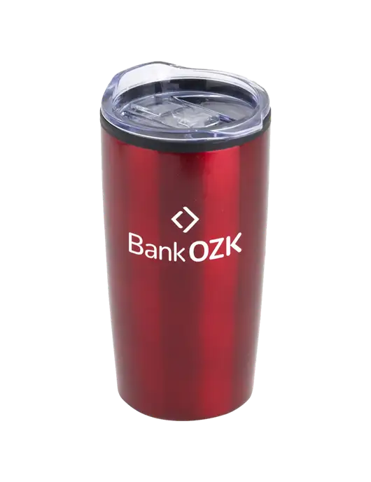 Olympus Red 20 oz Tumbler w/Bank OZK Logo