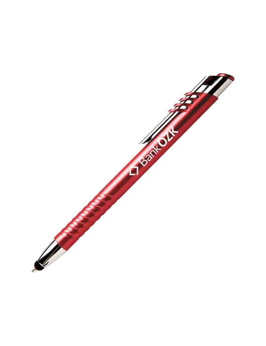 Schirhart Red Stylus Pen - Blue Ink w/Bank OZK Logo
