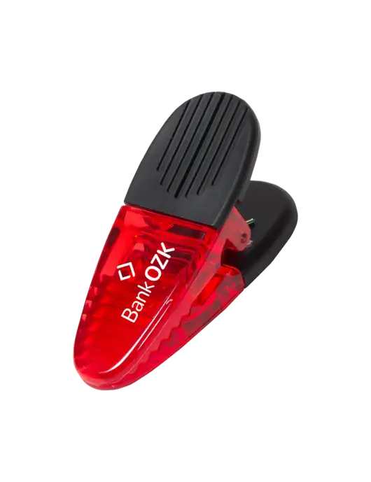 Magnetic Red Power Clip w/Bank OZK Logo