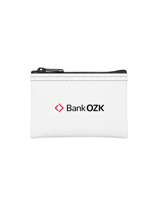 White Coin Bag w/Bank OZK Logo
