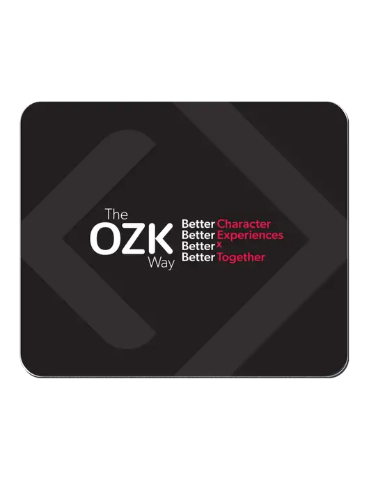 Neoprene Mouse Pad 9.25" x 7.75"  w/Bank OZK Mousepad Logo