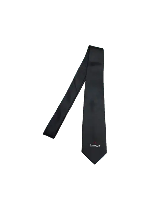 Bank OZK Black Tie w/Bank OZK Logo