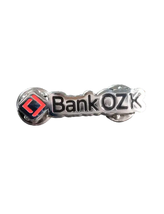 Bank OZK Silver Lapel Pin
